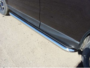 Пороги с площадкой нержавеющий лист 60 мм для Subaru Forester № SUBFOR16-13